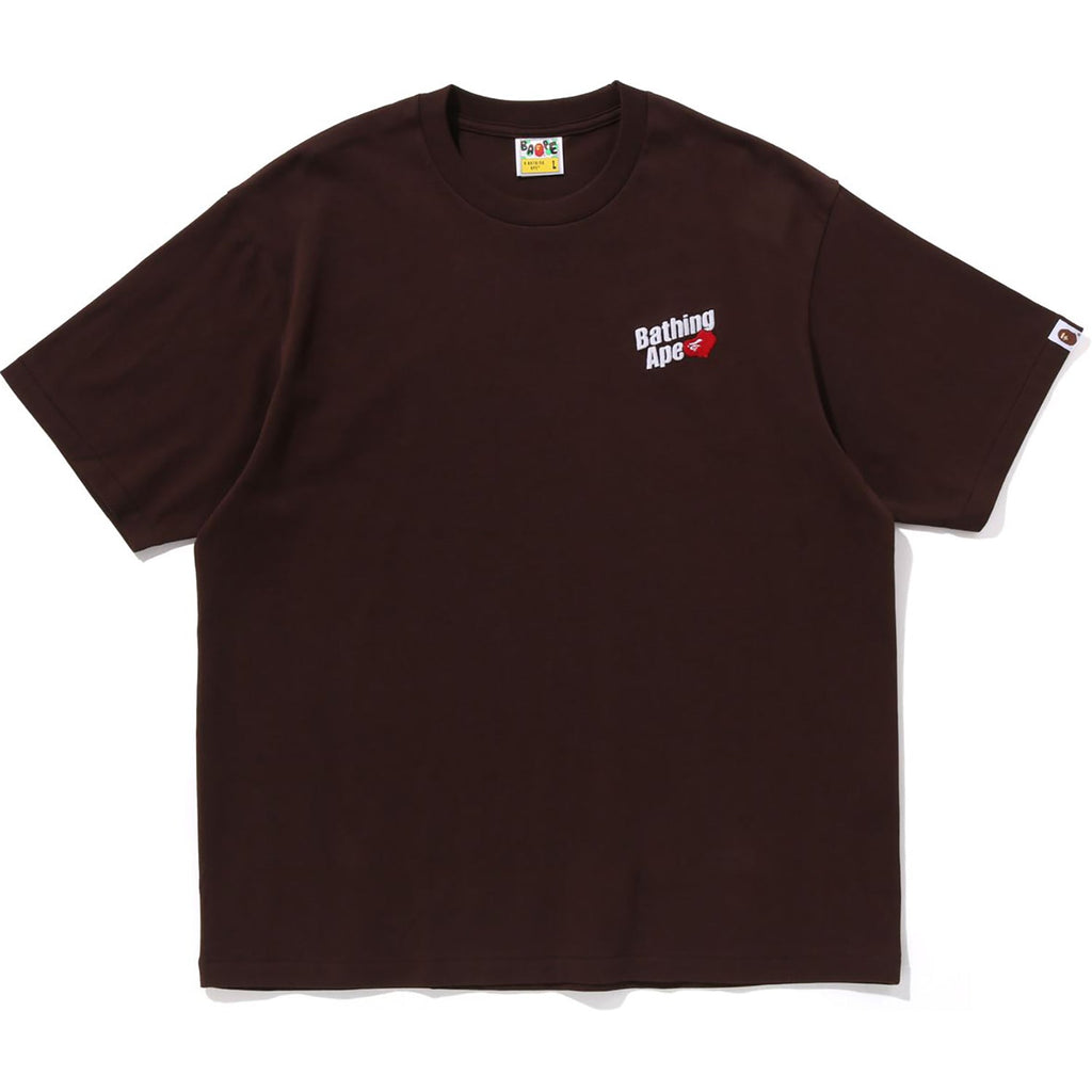 BAPE MENS A BATHING APE LOGO RELAXED FIT TEE