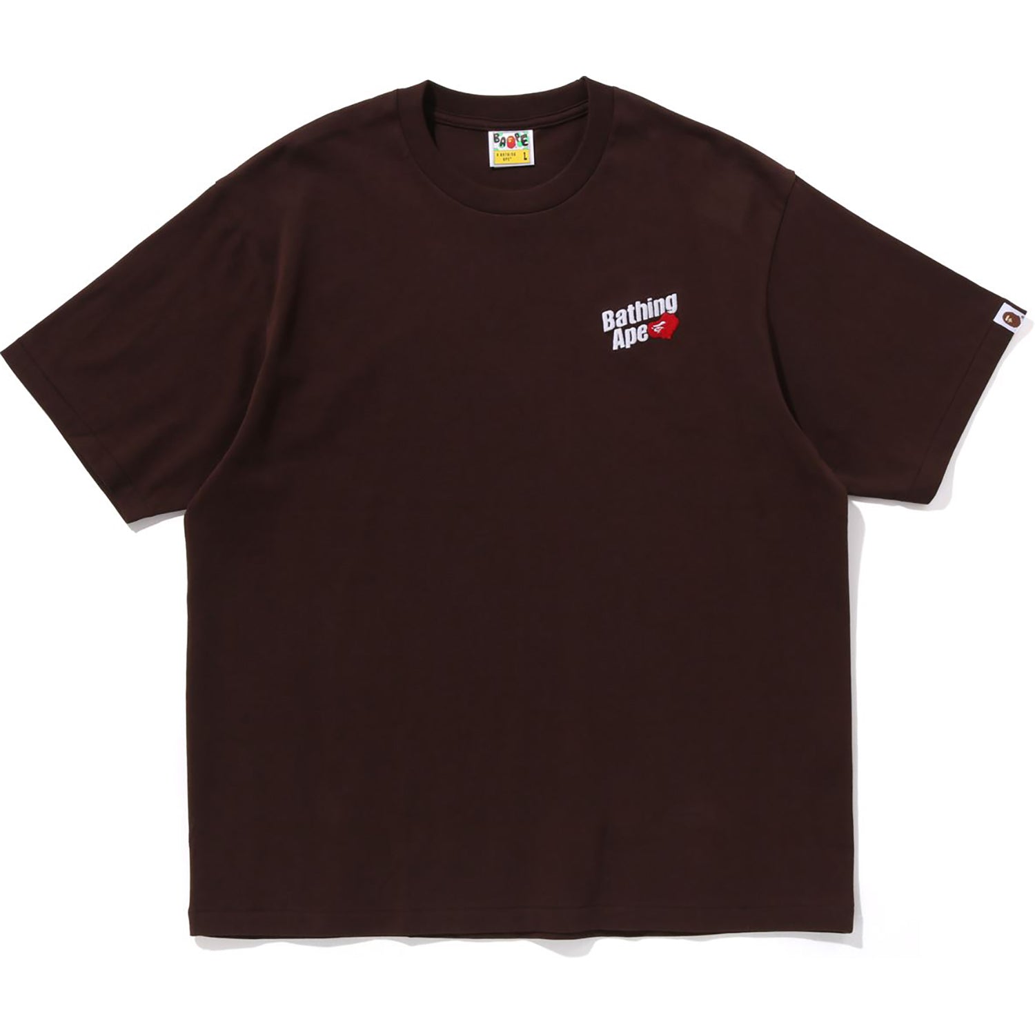 BAPE MENS A BATHING APE LOGO RELAXED FIT TEE